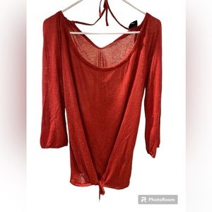 Mossimo True Red Woven Top coverup